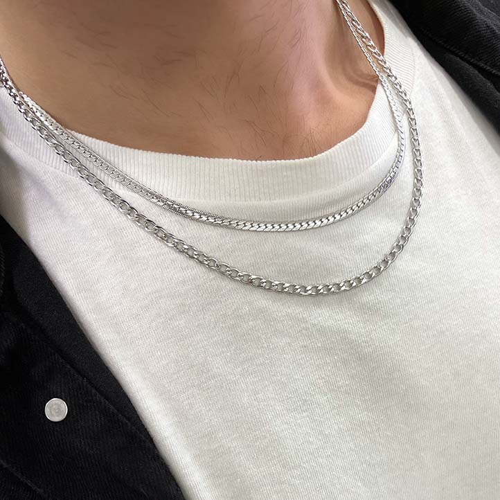 Fior Chain Silver 3MM Αλυσίδα λαιμού από ανοξείδωτο ατσάλι 316L